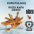 Sevimli Pet Store Premium Kuzu Kafa Derisi 150gr - Zor Çiğnenen Doğal Köpek Kemirme Çerezi