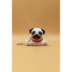 Sevimli Pug Köpek Hareketli Anahtarlık Çanta Süsü Charm