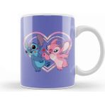 Sevimli Stitch ve Angel Figürlü Porselen Kupa, Şık ve Kullanışlı Tasarım - Seçenek 1