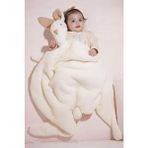 Sevimli Tavşancık Bebek Çocuk Battaniyesi Kışlık Peluş Welsoft Tavşan Battaniye - 114 x 82 cm