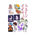 Sevimli Unicorn Sticker Seti 2 20 Parça Telefon, Tablet, Defter, Laptop Sticker