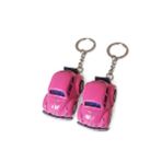 Sevimli Vosvos Tospik Çek Bırak Araba Anahtarlık | Mini Oyuncak Araba Anahtarlık (2, Pembe)