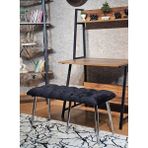 Sevinç Mobilya Metal Ayaklı Puf Bench, Antre Önü, Puf,bench Puf - Siyah
