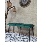 Sevinç Mobilya Metal Siyah Tel Ayaklı 100 cm Puf Bench - Puf - Bench - Oturak - Mutfak Oturağı - Antre Oturağı - Renkli