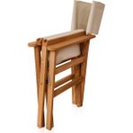 Sevinç Rejisör Sandalye - Natürel / Beyaz - 6456 Ecorce Tube Marron - Polyester
