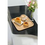 Sevinse Home Bambu Kare Servis Tabağı, Sunum Seti Sunumluk Tabak (20x20 cm)