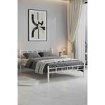 Sevinse Home Çift Kişilik Ferforje Metal Karyola Beyaz