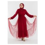 Sevitli Prenses Model Abiye Bordo