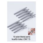 SEVRU Metal Alüminyum Saç Pensi - Kuaför Klips, Toka, Makyaj Saç Tutucu 10 Adet