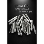 SEVRU Metal Alüminyum Saç Pensi - Kuaför Klips, Toka, Makyaj Saç Tutucu 20 Adet KÜÇÜK BOY
