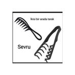 SEVRU Profesyonel 2 Si Bir Arada Saç Şekillendirici Tarak Seti Tarak Berber Tarağı/Mucizevi Tarak