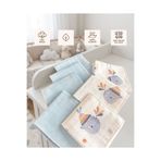 Sevza Kids %100 Pamuk 7'li Müslin Bebek Ağız Mendili Dreamy Collectıon Yunus-Mavi