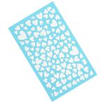 SEWACC 1 Sayfa serigrafi şablonu kalp sallanan küpe serigrafi baskı kiti kil kalıp kil yapma şablonu kalp desenli ipek ekran şablonları kalp şeklinde Malzeme süslemek alet süit polyester