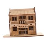 SEWACC 1 Takım Ahşap Model 3d Ahşap Yapboz Modeli Kitleri 3d Ahşap Yapboz Oyuncak Diy Ahşap Ev Modelleri 3 Boyutlu 3d Bulmaca Çalışmak Paslanmaz Çelik Doğumgünü Hediyesi Birleştirilmiş