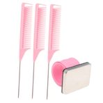 SEWACC 1 Takım Bilek Kayışı Kuyruk Tarağı Şekillendirme Için Saç Tokası ısıya Dayanıklı Tarak Iyi Dikiş Iğnesi Alay Tarağı Boncuk Için Saç Karbon Fiber Saç Tarakları Pp El Kayışı Manyetik