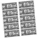 SEWACC 10 Parça Retro para DIY takı aksesuarları para kolye dolar kolye (antik bronz 10 adet) dolar işareti takılar feng shui anahtarlık süs eski dolar cazibesi anahtarlık kolye