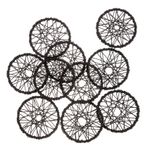 SEWACC 10 Parça Rüya Yakalayıcı Aksesuarları Metal Çember Halkası Diy Çelenk Çemberler Yüzük Metal Zanaat Çemberler Demir Çiçek Çemberler Demir Makrome Çemberler Dantel Ütü El Yapımı