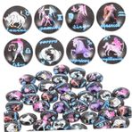 SEWACC 100 Adet 12 Takımyıldızı Cam Cabochons Mozaik Resim Diy Için Cam Cabochons Takı Için Zodyak Takılar Takı Yapımı Için Zodyak Takılar Takı Kolye Bardak Kristal Dağınık Boncuklar