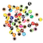 SEWACC 100 Adet Reçine Göz Boncuk Cam Boncuklar Takı Yapımı Için Nazar Boncuğu Türk Nazar Nazarlığı Yunan Gözü Telefon Zincir Boncuk Nazar Boncukları Kem Göz Düz Delik Plastik Yuvarlak