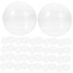 SEWACC 100 Yumurta Kutusu Küçük Toplar Gumball Makineleri Şeffaf Boş Jouet Gumball Makinesi Kapsül Noel Asılı Açık Içi Boş Toplar Oyuncak Dolum Topu Plastik