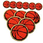 SEWACC 12 Futbol Yama Dekoratif Yamalar Basketbol Aplikler Kot Yama Giysiler Için Demir Yamalar Beyzbol Yamaları Çocuklar Yamaları Ütülüyor Spor Dalları Sırt Çantası Polyester