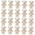 SEWACC 20 Adet Sevimli Ayı Peluş Ayı Bebek Küçük Anahtarlık Ayı Dekoru Küçük Ayı Doldurulmuş Ayı Bebek Ayı Figürleri Doldurulmuş Hayvanlar Peluş Ev Kaynağı Mini Çakı Bez Ev Ürünleri Şirin