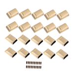 SEWACC 20 Adet Zip Çekti Kuyruk Kuyruk Kelepçesi Fermuar Sabitleyici Küçük Metal Fermuar Kaydırıcı Fermuar Kaydırıcı Tutucu Valizler Için Bagaj Aksesuarları DIY Kitleri Eski Aksesuarlar