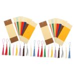 SEWACC 20 Takım Kağıt Yumuşak Kart Yer Imi Kraft Kağıt Imleri Kağıt Kitap Işaretleri Çin Tarzı Yer Imi Diy Yer Imi Kiti Boş Kağıt Yer Imleri Kız Okul Malzemeleri Öğrenci Hediye Basit