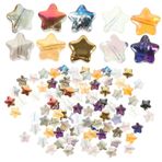 SEWACC 200 Pentagram Boncuk Kristal Yıldız Kolye Diy Bilezik Boncuk Halka Boncuk Yeni Yıl Cazibesi Şeker Kolye Bilezik Yapımı Için Kristal Boncuklar Aksesuarlar Bardak Takı