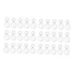 SEWACC 30 Adet Akrilik Fotoğraflı Anahtarlık Akrilik Fotoğraf Çerçevesi Anahtarlık Dairesel Fotoğraflı Anahtarlık Anahtarlıkta Akrilik Fotoğraf Çıtçıt Fotoğraf Anahtarlık Hatıra Cazibe