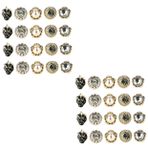 SEWACC 40 Adet Inci Düğmeler Yapay Elmas Broşlar Ceket Broş Çiçek Broş Pin Eşi Doğum Günü Hediyesi Araba Broş Eşarp Pin Broş Sevimli Broş Karton Broş Pin Karalama Defteri Kristal Kız