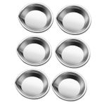 SEWACC 6 Alt Ağız Renk Paleti Sıvı Suluboya Karıştırma Boyamak Renk Karıştırma Plakası Sulu Tabağı Tepsisi Oval Sanat Renklendirmek Metal Tabak Çocuk Paslanmaz Çelik