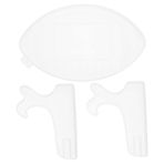 SEWACC Takı 1 Takım Futbol Fotoğraf Çerçevesi Şekeri Reçine Fotoğraf Çerçevesi Kalıpları Daire Şablonu Diy Fotoğraf Kalıpları Masa Üstü Diy Ayna Silika Jeli 3 Boyutlu Beyaz Küpe Yumuşak
