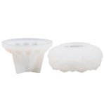 SEWACC Takı 2 Lotus Kalıbı Epoksi Reçine Için Kalıplar Diy Kalıpları Tealight Mumluklar Reçine Için Silikon Kalıplar Silika Jeli 3 Boyutlu Küçük Mum Beyaz Kristal Epoksi