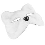 SEWACC Tilki Cosplay Maskeleri Anime Maskeleri Yetişkinler Için Maskeleri Cadılar Bayramı Partisi Maskesi Kostüm Maskeleri Tilki Partisi Iyilik Kürklü Yarım Yüz Hayvan Çocuk Giyim Beyaz