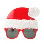 SEWACC Yılbaşı Parti Gözlük Yenilik Noel Güneş Gözlüğü Kostüm Güneş Gözlüğü Noel Gözlükleri Gözlük Çerçevesi Noel Baba Cosplay Gözlük Noel Baba Şapkası Gözlük Kostüm Oyunu Oyuncak Çocuk