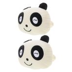 SEWOART 2pcs Ayarlanabilir Araba Kafası Yastığı Sevimli Panda Araba Başlık Yastığı Boyun Desteği Çocuklar Ve Yetişkinler İçin Rahat Ve Yıkanabilir Araba Koltuk Başlığı