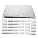 SEWOART 50pcs 25 * 18cm*5mm Araç Isı Ses Yalıtım Mat Alüminyum Folyo Araç Ses Yalıtımı Mat Motor Isı Yalıtım Padi Gürültü Azaltma Pedleri Arabalar İçin Ofis Evi Gümüş