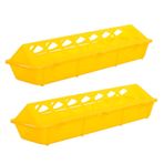 SEWOART Plastik Güvercin Yemliği 2 Adet Kuş Yemleme Kabı Tavuk Yemliği Teknesi Kuşlar Için Kümes Hayvanı Yemlikleri