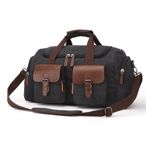 Seyahat Çantası 20 In Duffle Bag Weekend Duffel Çanta Kanvas Seyahat Gecelik Kadın Erkek Çanta Üzerinde Taşımak Spor Çantası Konaklama Çantası(B)