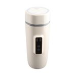 Seyahat Elektrikli Su Kettle, Elektrikli Su Kettle Dijital Çelik Çelik Ekran 350 Ml Ev Için (Bej)
