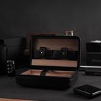 Seyahat Puro Humidor Çantası – 4 Kapasiteli, İspanyol Sedir Kaplamalı