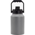 Seyahat Veya Kamp Için Yüksek Kapasite - Vakumlu Sızdırmaz Kapak - Paslanmaz Çelik Termos - 1900 ml - 1,9 lt - Gri