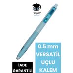 Seyfi Kırtasiye 0.5 mm Versatil Uçlu Kalem, Pastel Renkler, Yüksek Kalite Mekanizma, Mavi