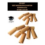 SEYFİKİRTASİYE 20 Adet Sert Masura Rulo Karton Silindir Kutu 40 Mm X 20 Cm 20 Adet