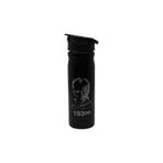 Seyfikirtasiye 500 ml Çelik Pipetli Atatürk Baskılı Suluk Matara, Siyah