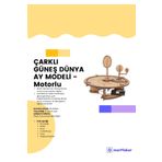 SEYFİKİRTASİYE TÜRK MALIÇarklı Dünya Güneş Ay modeli motorlu STEM-A Set Çocuklar için Boyanabilir Maket