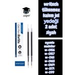 SEYFİKİRTASİYE writech tükenmez kalem jel yedeği 2 adet siyah model w-0156 w-0157 w-0161 w-0163 w-0164 w-0171 w-099