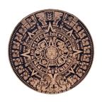 Seyhan Askeri Malzeme AZTEK MAYA TAKVİMİ Deri PEÇ - Arma - Patch 8 cm Çap