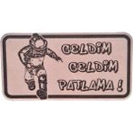 Seyhan Askeri Malzeme Eod Bomba Imha Deri Peç -Geldim Geldim Patlama -Arma - Leather Patch2